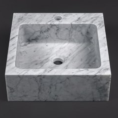 Fine white sauare basinn