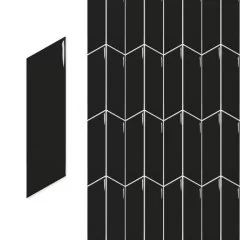 Chevron wall black right