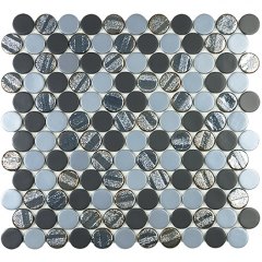 Aqua Black blend circle
