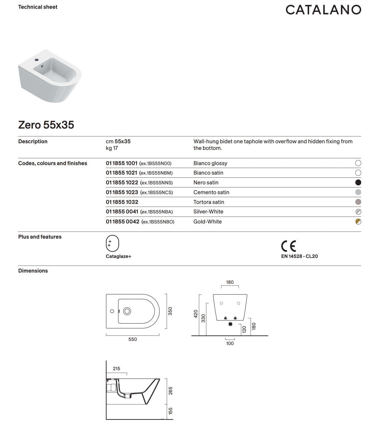 ZERO 55 white & gold [0118551042]