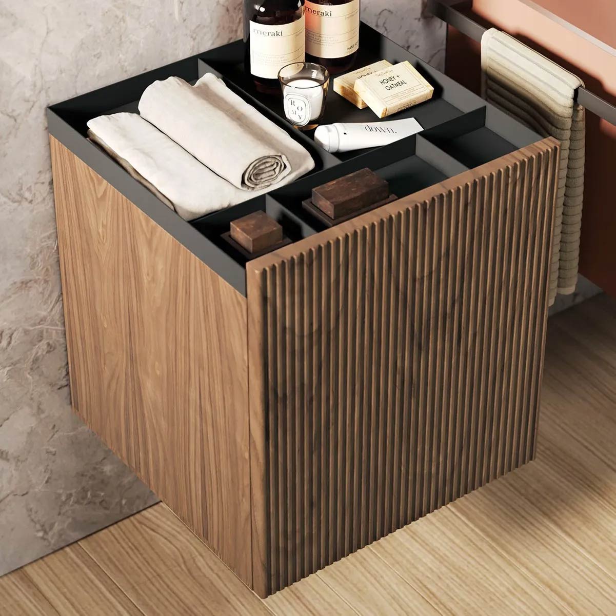 Lidia base cannettata Noce gold [CP5004.17]