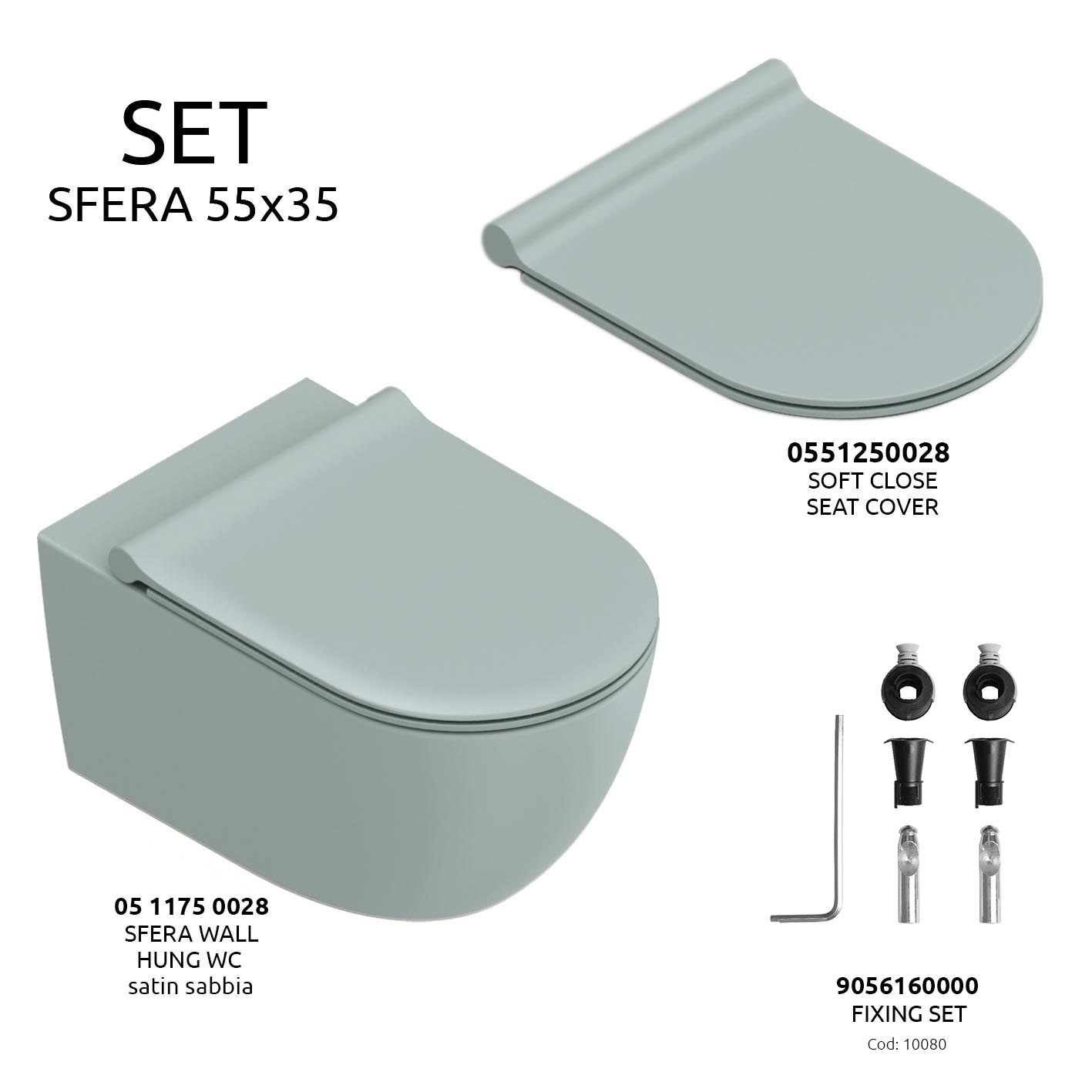 Sfera 55 Up fix satin acqua [0511750028]