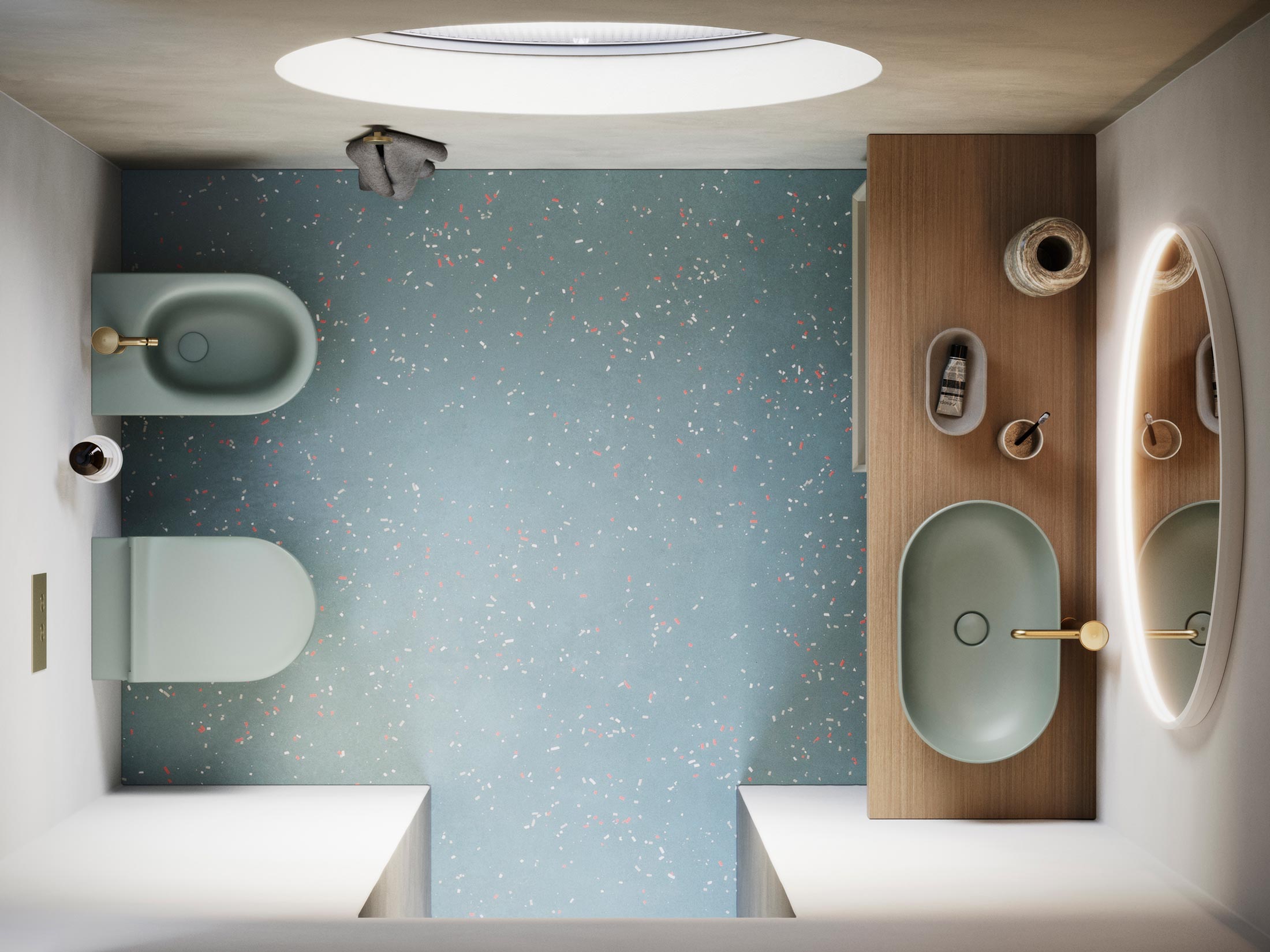 Sfera 55 Up fix satin acqua [0511750028]