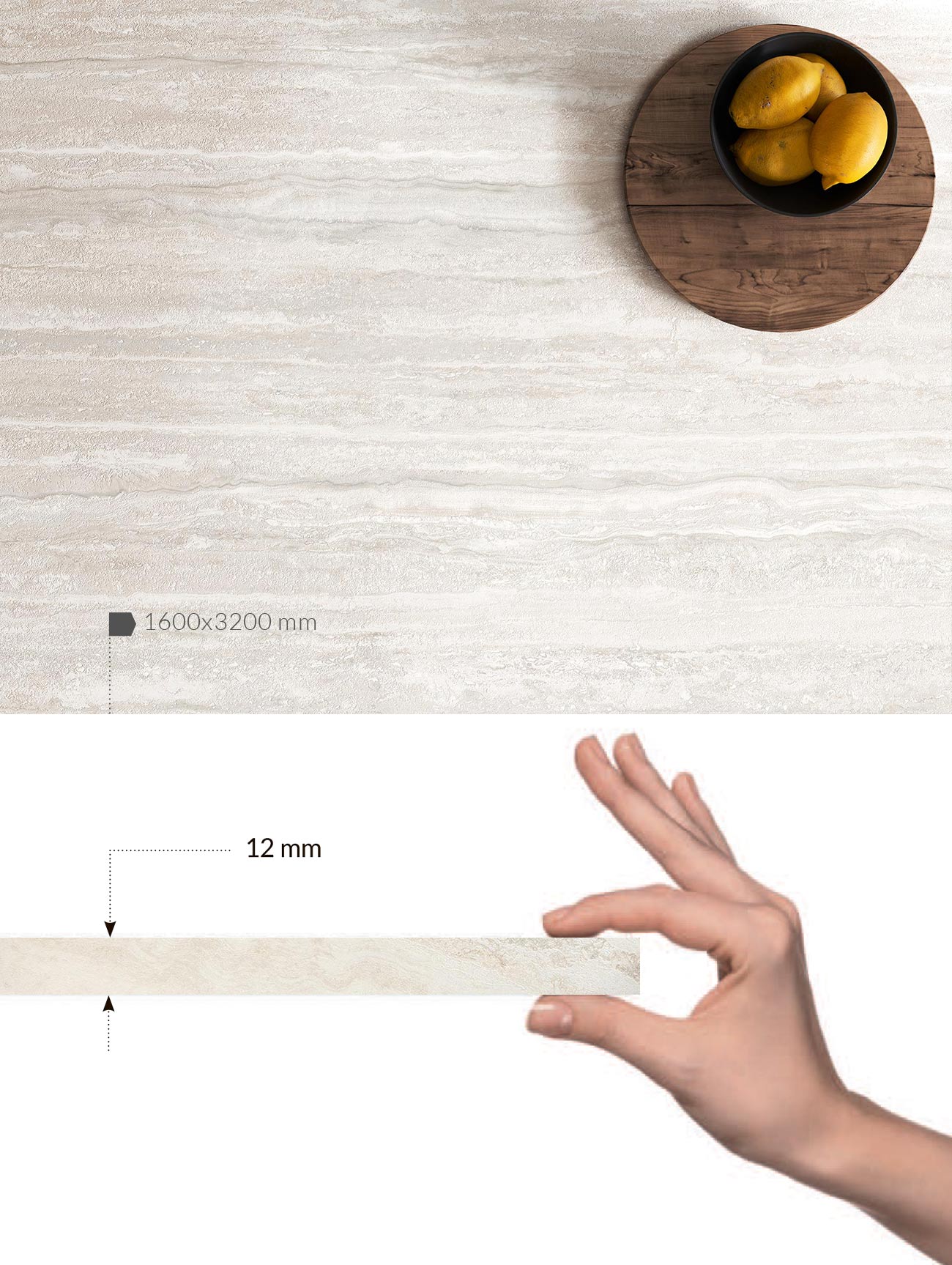 Nativa White Natural 12 mm