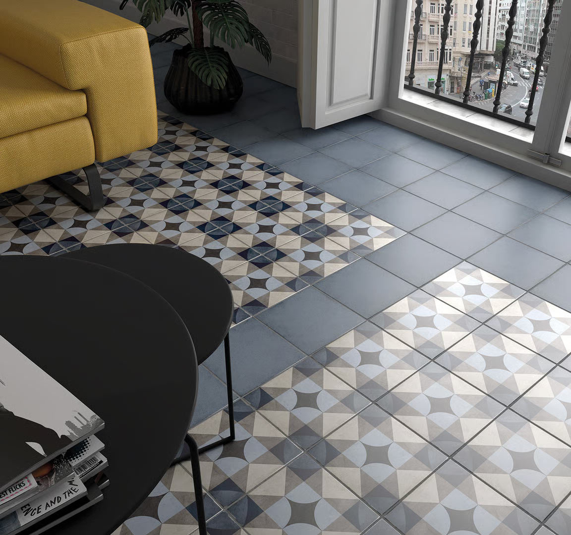 Art Nouveau Palais Blue