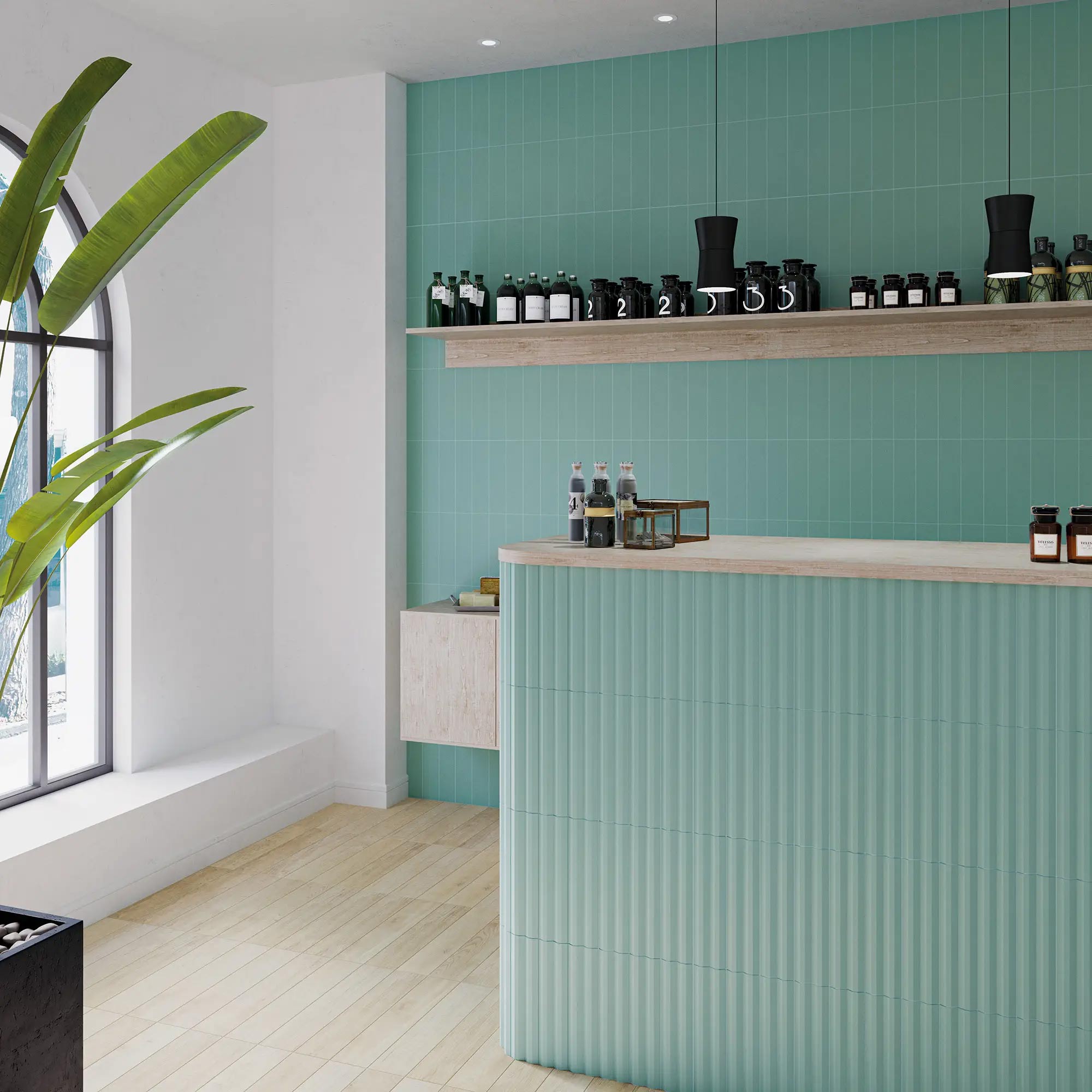 Stripes Transition Teal